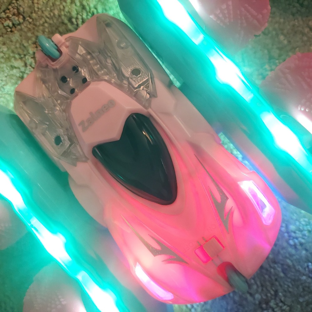 Hamdol Zalneo Z1 Pink Remote Control Stunt Car 360 Flipping 4WD RC Toy Vehicle